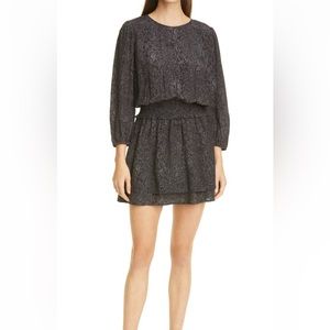 Rails Inez Long Sleeve Snakeprint Minidress NWT